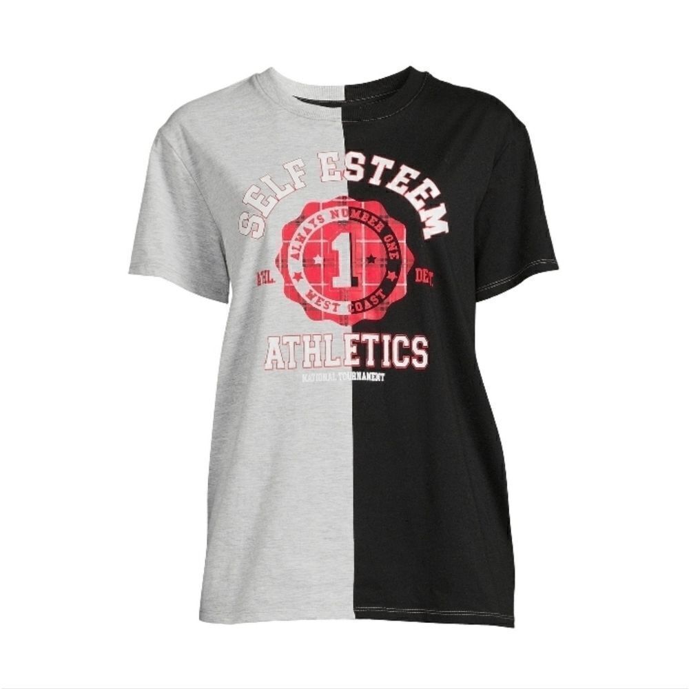 Women's Junior’s Short Sleeve 50/50 Top T-Shirt Size M